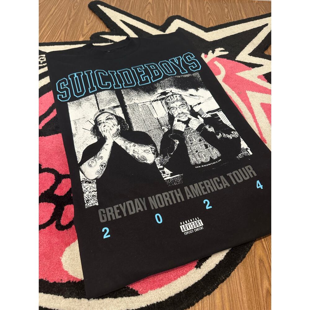 FTP × G59 Records × Rap Tees – GREYDAY 2024 Blue Logo Tour Tee – Size XL